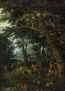 En el Edén, todas las cosas fueron creadas en un estado paradisíaco sin muerte, sin procreación, sin experiencias probatorias.