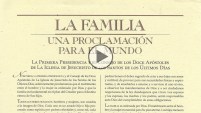 LA FAMILIA UNA PROCLAMACION AL MUNDO