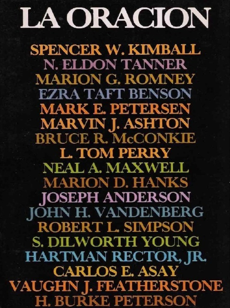 La Oración por 18 Autoridades Generales